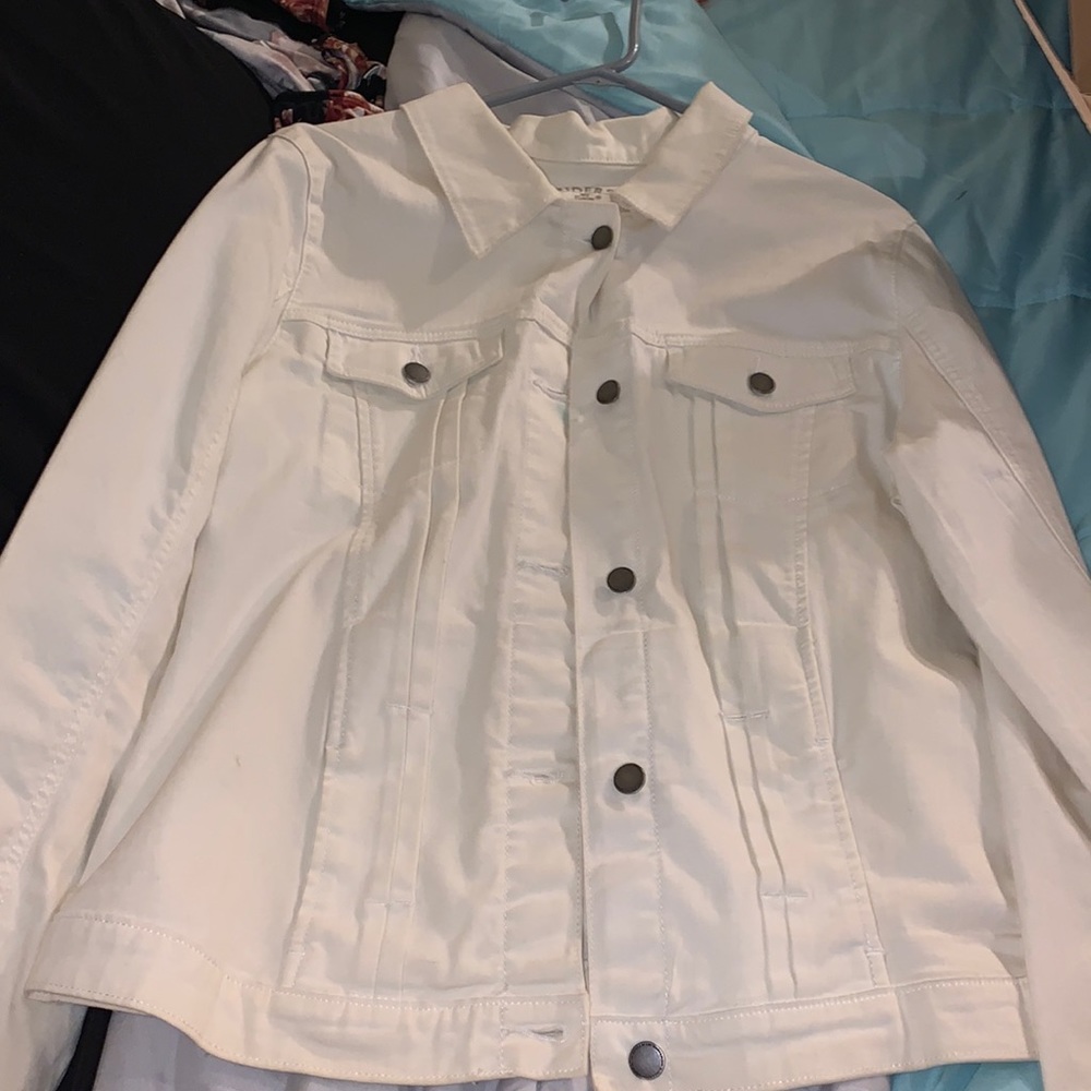 White denim jacket